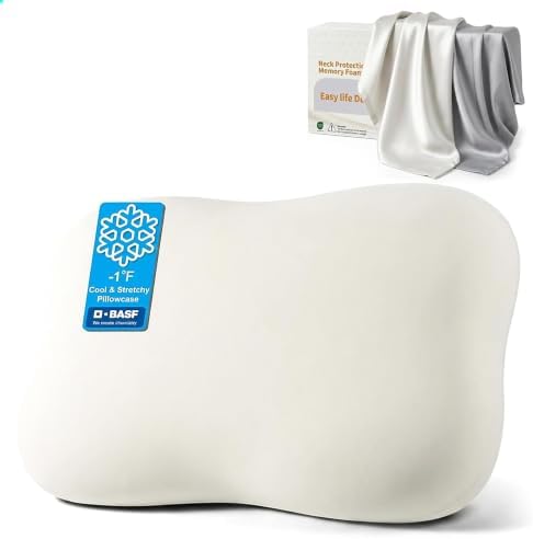 doudou Cervical Neck Pillow, Contour Memory Foam Pillow for Side ...