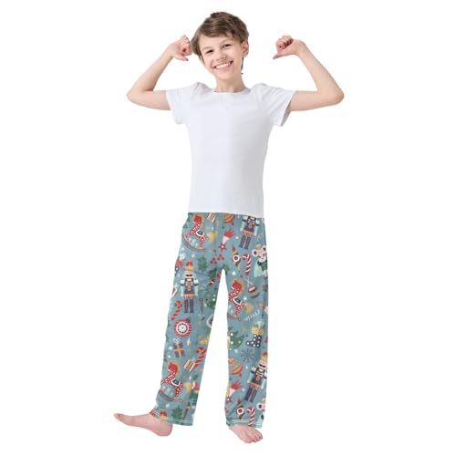 Boys' Pants Christmas Tree Toy Candy Long Bottoms Jogger Pants Elastic Waist Trousers with Pockets S-XL2