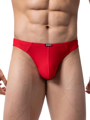 iKingsky Men's Breathable Thong Underwear Sexy Low Rise T-back Underpanties for Men2