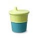 Silikids Siliskin Silicone Sippy Cup, Teal/Lime