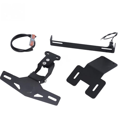 Ensemble supports clignotants lumineux et plaque moto DRGBT 158 150 pour un look épuré