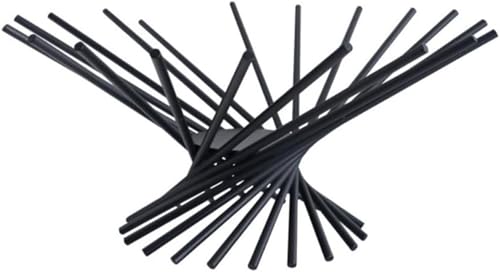 Riuuyyi �t���[�c�o�X�P�b�g �X�e�����X�� �܂肽���ݎ� �t���[�c���[�o�X�P�b�g �R���e�i �C���e���A ������� �N���G�C�e�B�u �V���v�� ���r���O���[�� �z�[���f�R���[�V���� (����34cm,�u���b�N)