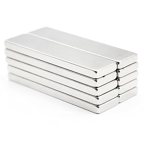 10 sztuk prostokątnych magnesów neodymowych na lodówkę, tablicę laboratoryjną, 40 x 10 x 3 mm