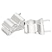 MECCANIXITY 10pcs Fuse Clips for 6x30mm Glass Tube Holder Clamps,Glass Ceramic Tube Holder Clamps,Brass Fuse Holder Clip,Fuse Holders Clips Silver