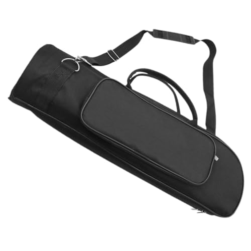 NOLITOY トランペットケース オックスフォード生地 使用 耐久性のある楽器収納バッグ 持ち運び用ハンドル付き シングルショルダーストラップ トランペットギグバッグ 収納コンパートメント付き