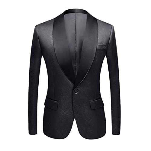 Blazer en relief brillant homme veste costume bleu noir taille 58 habillée