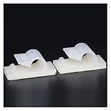 10pcs WCL-3 Pinza de cable Agotesivo Auto adhesivo Lazo Corbata fijo Clip Clip Organizador de cordón de coche Línea Soporte Soporte Sujetador Sujetadores Blanco Negro