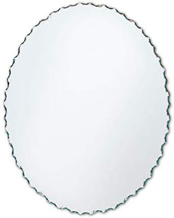 Better Bevel 22" x 28" Frameless Oval Mirror | Chiseled Edge | Bathroom Wall Mirror