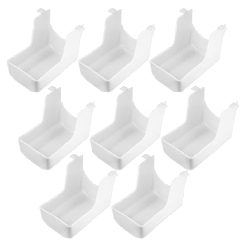 8 Pcs 99110437 Range Hood Light Lens Cover, Pure White & Anti-Yellow