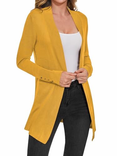 Image of Cardigan for Women Dressy Casual Long Sleeve Open Front Knit Cardigan Sweaters