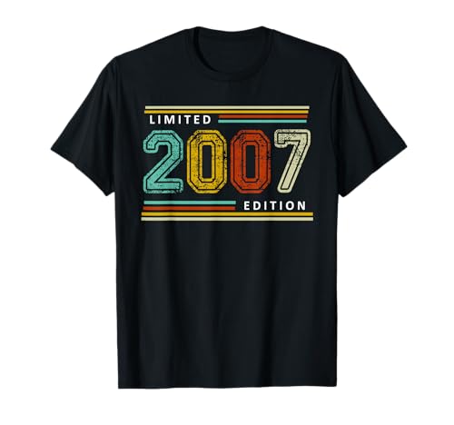 Limited 2007 Edition Anniversaire Design rétro T-Shirt