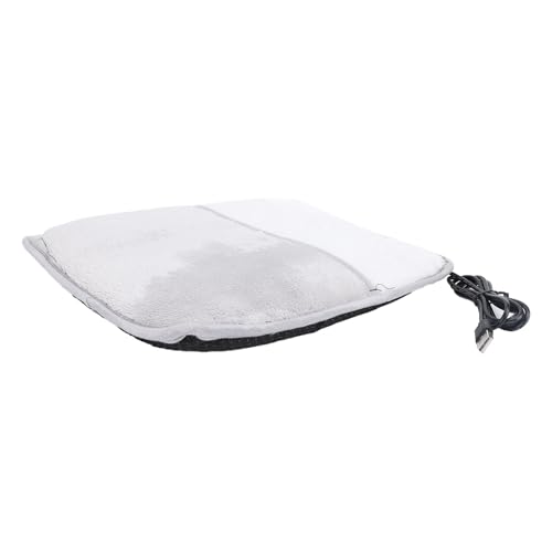 Aramox Fast Heating Electric Foot Warmer Grey Flannel USB Feet Heater for Family Home Travel, Comfortable Material