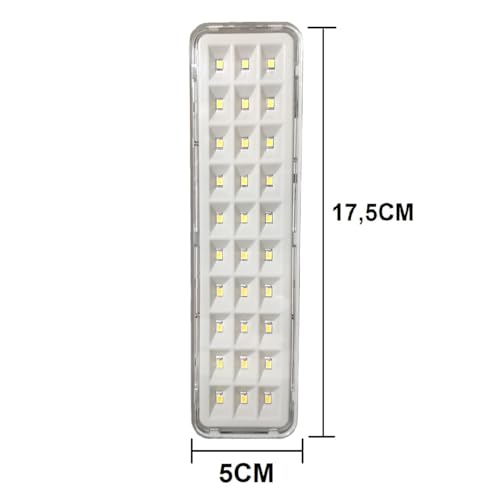 Kit 3 Lâmpada Luminária De Emergência 30 Leds Intelbras LEA 31 Bivolt