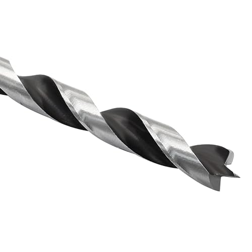 Verkelly 2 Pcs 10mm Dia x 119mm Length Brad Point Drill Bits, Alloy Steel Wood Drill Bit for All Types of Wood(25/64" Dia)