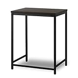 ottostyle.jp スタンディングテーブル 幅80cm×奥行60cm×高さ98cm 【ダークブラウン】 ワークテーブル 在宅勤務 リモートワーク 立ち作業 ハニカム構造天板 スチールフレーム アジャスター機能