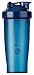 Produktbild BlenderBottle Classic Shaker mit BlenderBall, optimal geeignet als Eiweiß Shaker, Protein Shaker, Wasserflasche, Trinkflasche, BPA frei, skaliert bis 600 ml, Fassungsvermögen 820 ml, cyan blau