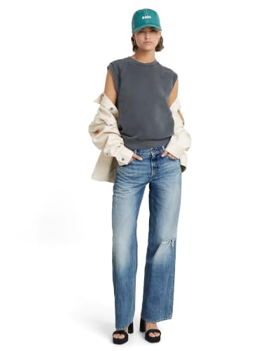 G-STAR Damen Judee Low Waist Loose Jeans Blau (Faded Denali Blue Destroyed D22889-D536-G565) 31W / 32L – Ansicht 4