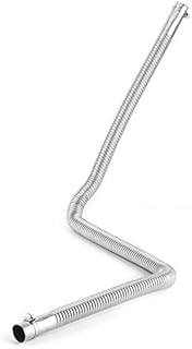 Air Vent Hose, Akozon Stainless Steel Parking Air Heater Exhaust Pipe Diesel Gas Vent Hose 1inch Inner Diameter(120cm)