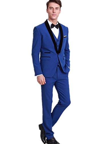 Costume de mariage homme bleu royal HOTK pour une cérémonie chic