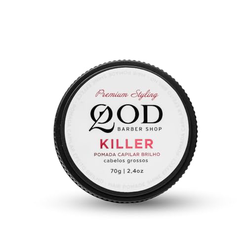 QOD Barber Shop - Pomada de Cabelo Killer - Efeito Brilho - 70g