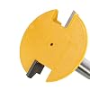 Yakamoz 1/2 Inch Shank Reversible Drawer Corner Lock Router Bit Locking Drawer Front Glue Joint Router Bit Woodworking Milling Cutter Tool with 2-Inch Large Diameter 1/2-Inch Cutting Length