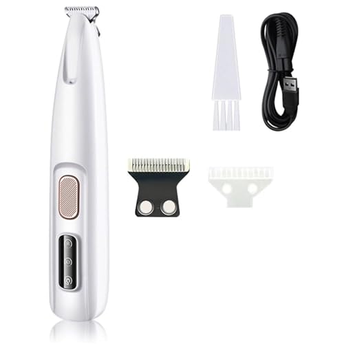 Petoirpet Trimmer, New Pet Micro Precision Trimmer, Multifunctional Waterproof Pet Paw Trimmer, Rechargeable Pet Paws Trimmer with LED Light, for Paws, Ears, Face, Rump and Eyes