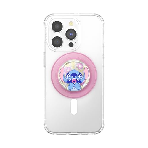 Image of PopSockets Phone Grip for MagSafe, Magnetic Holder, Phone Stand, Disney Lilo & Stitch - Stitch Snacks
