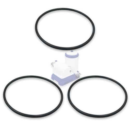 ZanFyxil P61733 P6025 O-Ring Seal Gasket Kit | Replacement for B-estway Flowclear 2 500 gal Pool Filter Pump Cap | Compatible with Models 58221 58229 58391 90403E (3-Pack)