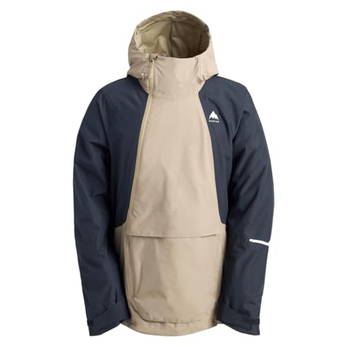 Veste de ski Burton coupe décontractée anorak bicolore taupe
