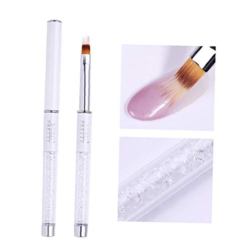 1pc Uv Gel Spazzola per unghie strass manico Nail