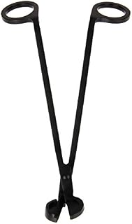 MUXSAM Candle Wick Trimmer Scissor Cutter Snuffers Candle Cover Tool Stainless Steel Black