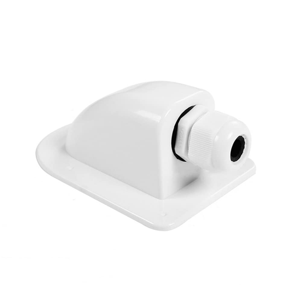 Car Junction Box Roof Wire Entry Solar Cable Motorhome Entry Gland Box RV Camper Accessory Anti-Ultraviolet(Bianco,1)
