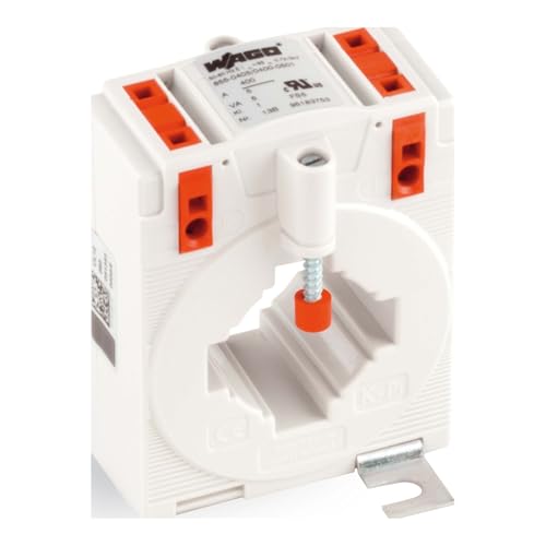 Transformateur de courant WAGO 855-405/250-501 pour mesure d'énergie en armoire électrique