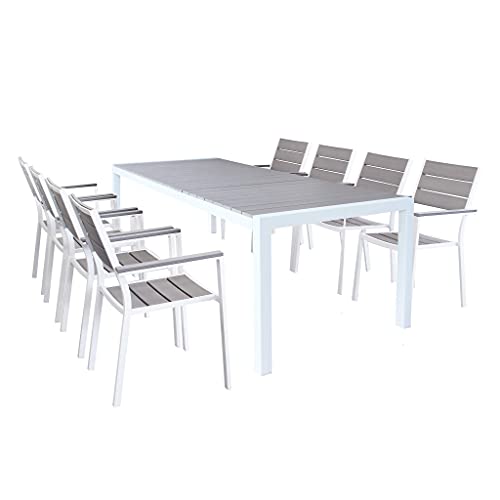 ✅Dimensione tavolo: cm 162/242 x 100 x 74 h