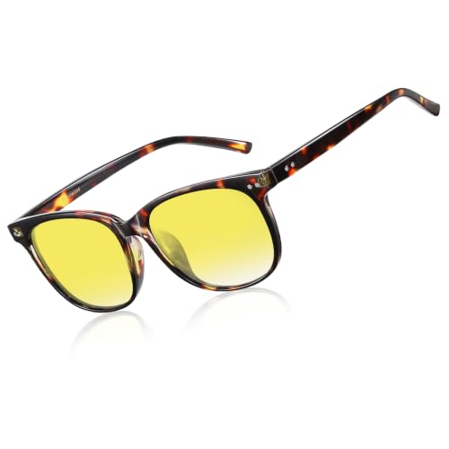 HAOLOTA Night Vision Driving Glasses Polarized HD Yellow Tin...