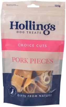 Hollings Treat Strips with Venison Dog Training Treats, 100% Natural, Air Dried Venison Strips for Adult Dogs, Gluten Free & High in Protein Pack of 1 (5 Pieces)