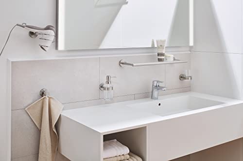 Kleine Wolke Allegra toothbrush holder, wall accessory, colour: clear, material: stainless steel, glass, Klar - Image 3
