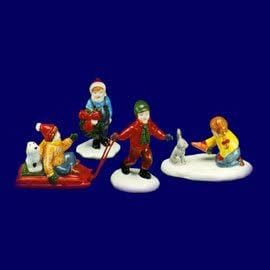 Department 56 Christmas Children Set of 4 Snow Village Kids 51071
