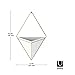Lot De 2 Mini Jardinières Umbra Trigg – Géométriques Blanches Avec Pieds Métal