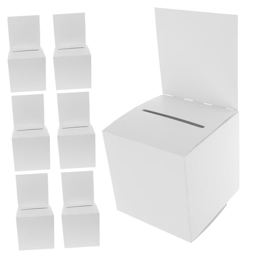 PRETYZOOM 12pcs Box Set Raffle Ballot Box Voting Box Slot Donation Box for Party