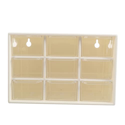 DIYEAH Caja de almacenamiento Jiugongge pegatina tapa multi papelera cajas organizadoras maquillaje makeup organizer box soporte organizador de maquillaje pendientes joyero el plastico