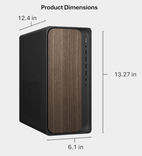 Image of HP OmniDesk Desktop Computer | Intel Core Ultra 7 265 | 16GB DDR5 RAM | 1TB PCIe SSD | Wi-Fi 6 | USB-C & HDMI | Wireless Keyboard & Mouse | Windows 11 | for Business & Office Productivity