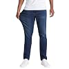 Mugsy Mens Jeans, Classic Fit, Stretch Denim Jeans for Men, Comfortable, 4-Way Stretch, Flexible Pants, Size Up If Needed