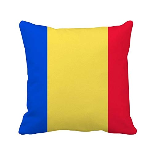 Coussin Roumanie 40x40 cm multicolore idéal comme cadeau - 2