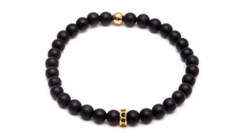 ZENGER Natural 6mm Grade AA Beaded Bracelet (Matte Agate)