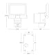 Steinel LED-Außenprojektor mit XLED CAM 1 SC Überwachungskamera, Gegensprechanlage, 180°-Infrarot-Bewegungsmelder, 21 W, Anthrazit