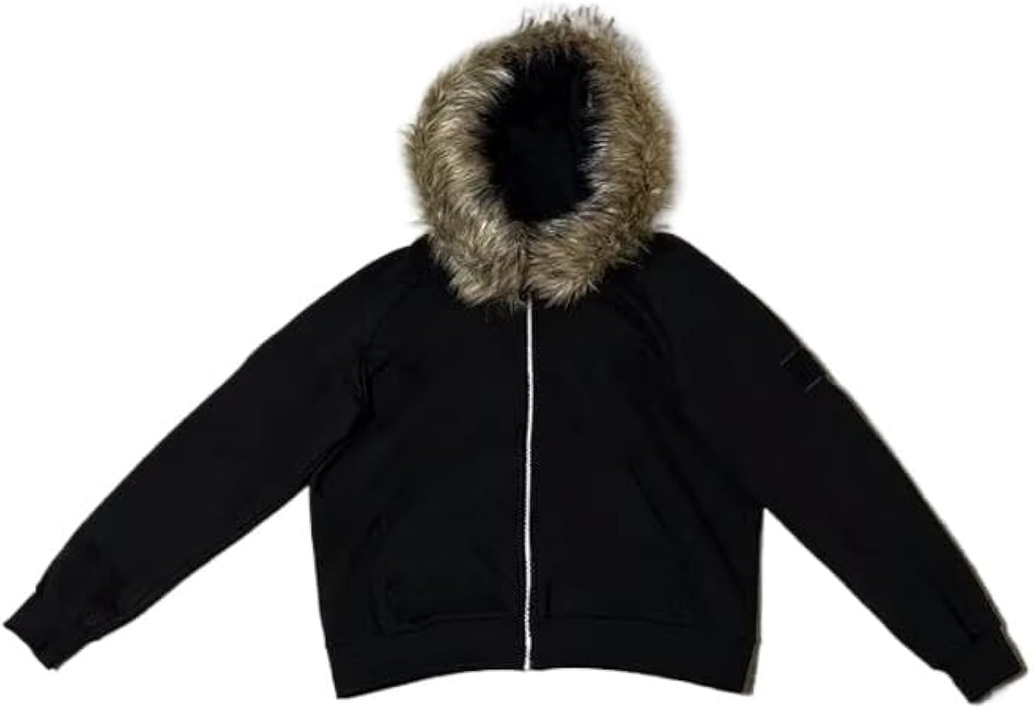 トップス grunge fur food down jacket y2k black grunge fur food down jacket y2k black Y2K Grunge Black Fur Down