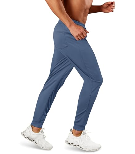 MAGNIVIT Men's Lightweight Sweatpants Workout Pants with Pockets Athletic Quick Dry Sweatpant Runing Gym Pants BlueGray 30