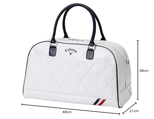 キャロウェイ (Callaway) ボストンバッグ PU SPORT レディース 2021年モデル ホワイト/ネイビー 5921039 4枚目