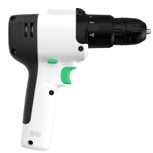 BLACK+DECKER Black e Decker Reviva 12V Akku-BohrmaschineSchrauberSchlagbohrmaschine - REVHD12C-QW, Schwarz – Ansicht 3